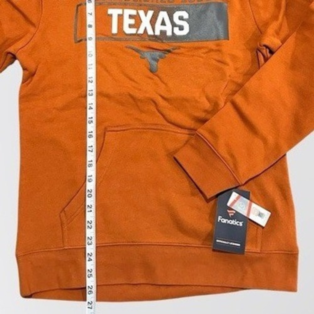 Texas Longhorns Iconic Fleece "Down The Field" Pullover Hoodie Men Medium NWT - Picture 5 of 7